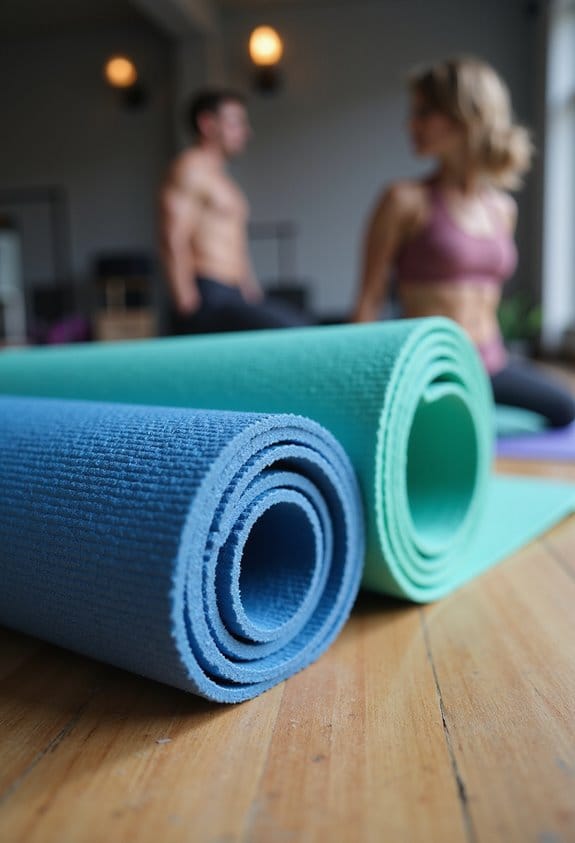 choosing a comfortable yoga mat