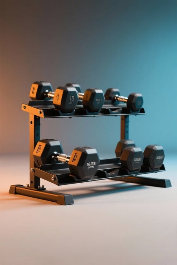 home gym dumbbell racks