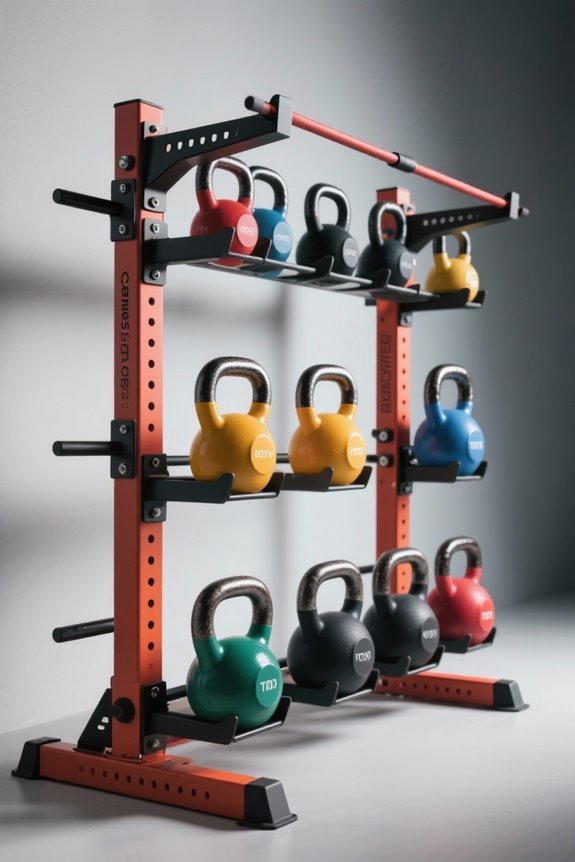 kettlebell racks for organization