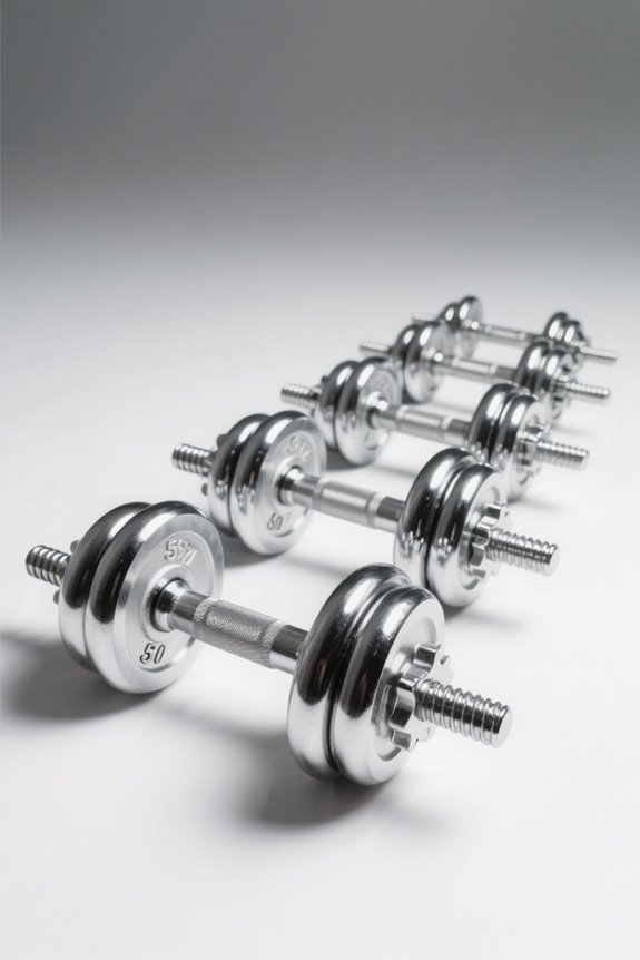 progressive dumbbell muscle building