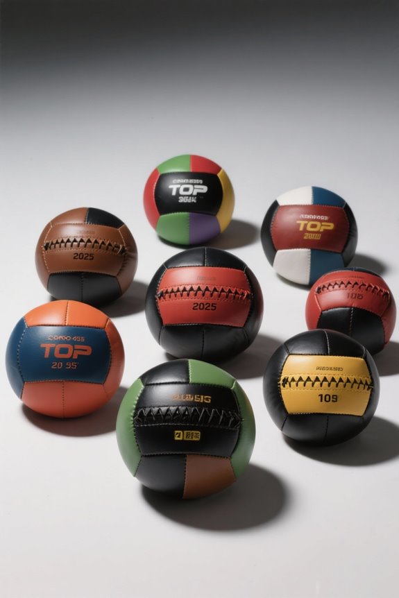 top leather medicine balls